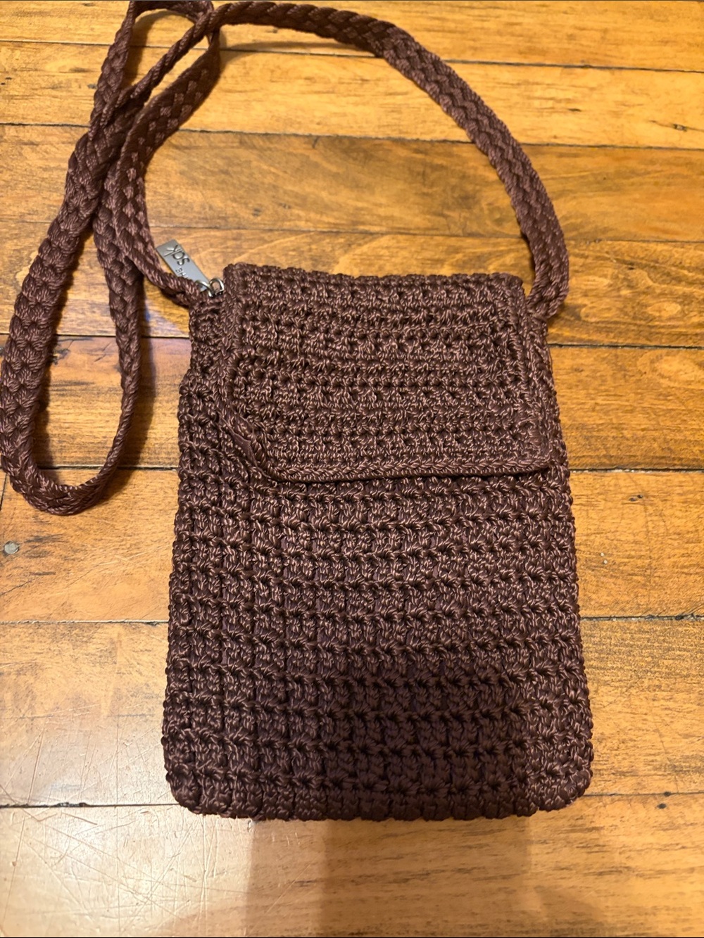 The Sak Brown Crochet Crossbody Purse